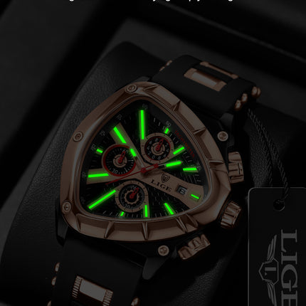 Polygon Men's Multi-waterproof Luminous Calendar Watch