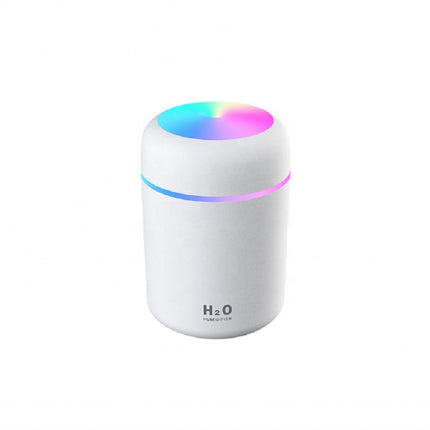 Cool Mist Humidifier, 300ml Mini Portable Humidifier With Multicolor LED Night Light, 2 Mist Mode And Auto Shut-Off, Personal Desktop Aroma Diffuser For Home Office