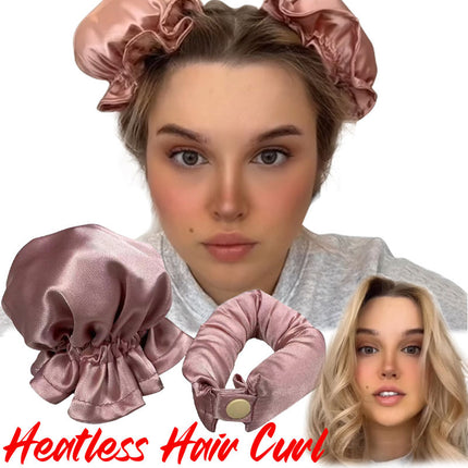 New Heatless Curl Stick With Cloth Cover Cute Ball Head Hair Curler