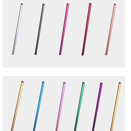 Drinking Straw Reusable Metal Straw Set Heart-shaped Bubble Tea Straws