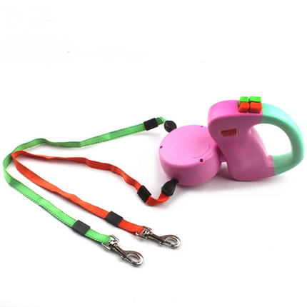 Retractable Dual Pet Dog Walking Leash