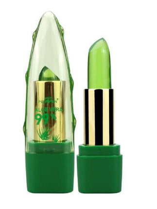 Aloe Vera Gel Color Changing Lipstick Gloss Moisturizer Anti-drying Desalination Fine-grain Lip Balm Care