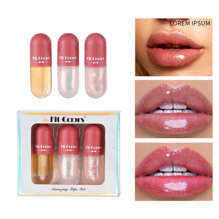 Day Night Instant Volume Lip Plumper Oil Clear Lasting Nourishing Repairing Reduce Lip Fine Line Care