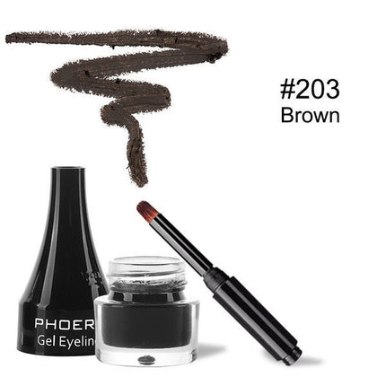 Brown Novice Makeup Black Eye Liner