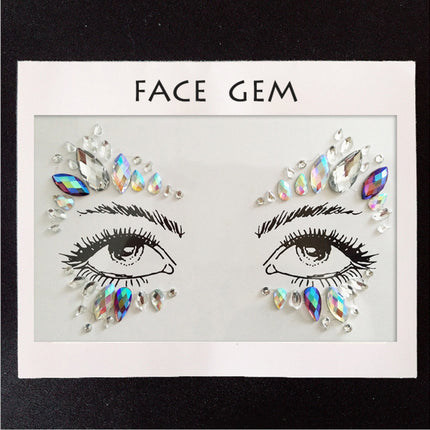 Tear Eye Makeup Stickers Eye Jewelry Tear Mole Patches Bright Water Glitter Diamond