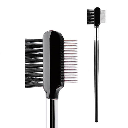 High Quality Steel Eyebrow Eyelash Dual-Comb Extension Brush Metal Comb