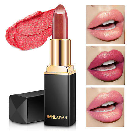 Shiny Metallic Lipstick Pearlescent Color Temperature Change Lipstick Gilter Lipstick