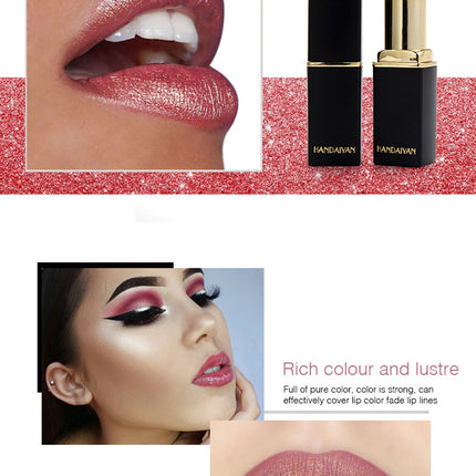 Shiny Metallic Lipstick Pearlescent Color Temperature Change Lipstick Gilter Lipstick