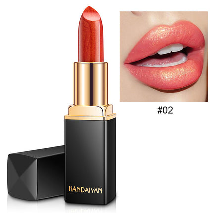 Shiny Metallic Lipstick Pearlescent Color Temperature Change Lipstick Gilter Lipstick