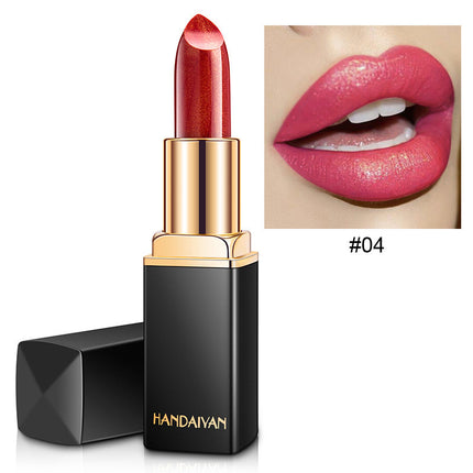 Shiny Metallic Lipstick Pearlescent Color Temperature Change Lipstick Gilter Lipstick