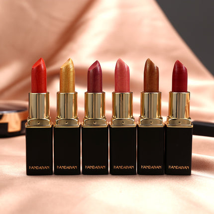 Shiny Metallic Lipstick Pearlescent Color Temperature Change Lipstick Gilter Lipstick