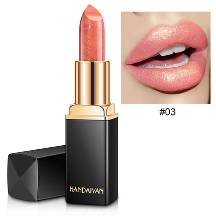 Shiny Metallic Lipstick Pearlescent Color Temperature Change Lipstick Gilter Lipstick