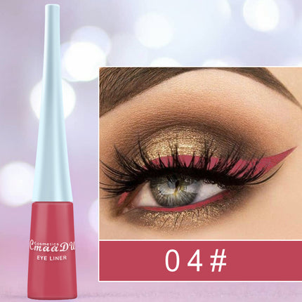 17 Color Liquid Eyeliner Matte Quick-Drying Color Eyeliner Lasting Non-Blooming Matte Glitter Eyeliner