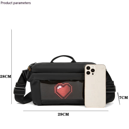 Led Waist Crossbody Cool Design Sports Chest Bag