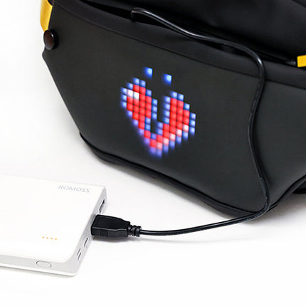 Men's LED Cool Waist Bag DIY Edit Crossbody