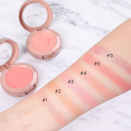 Single color blush makeup