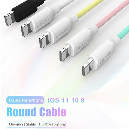 Compatible With USB Cable For  Charger X 8 7 6 6s Plus 5 5s SE,2A 1M Mobile USB Data Cable For  Cable For Lightning Cable