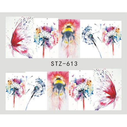 1pcs Nail Sticker Butterfly Flower Water Transfer Decal Sliders for Nail Art Decoration Tattoo Manicure Wraps Tools Tip