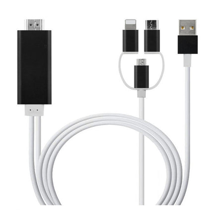 Type-C To HDMI Three In One Mobile Phone Projection Cable