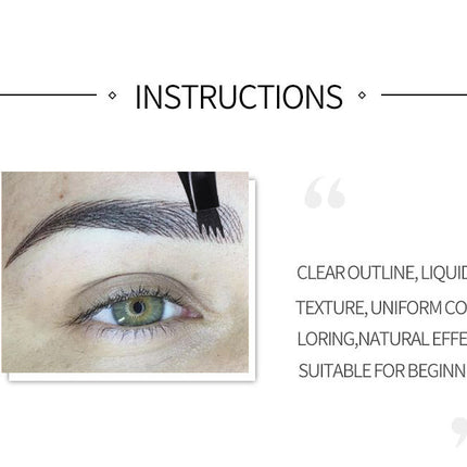 Four-head Eyebrow Pencil Liquid Eyebrow Pencil Tattoo