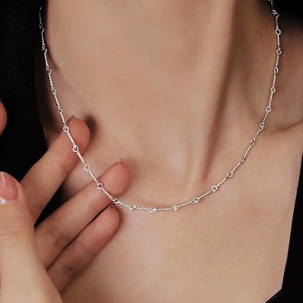 925 Sterling Silver Sense Of Design Clavicle Chain