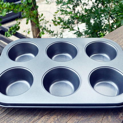 Roasting tool round 6 muffin cake baking tray without muffin cake mold Cupcake mold