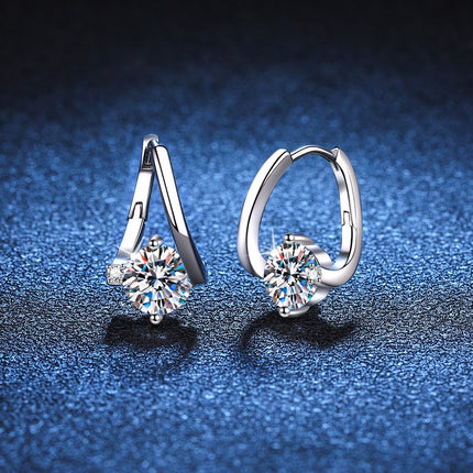 S925 Silver Moissanite Luxury Earrings