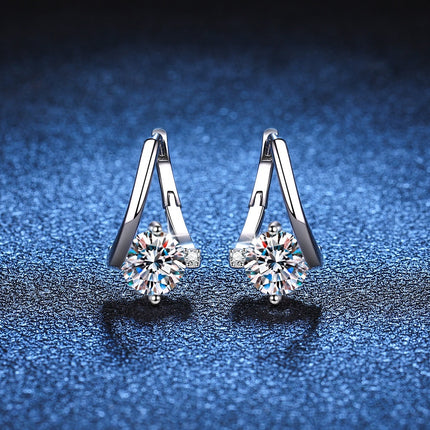 S925 Silver Moissanite Luxury Earrings