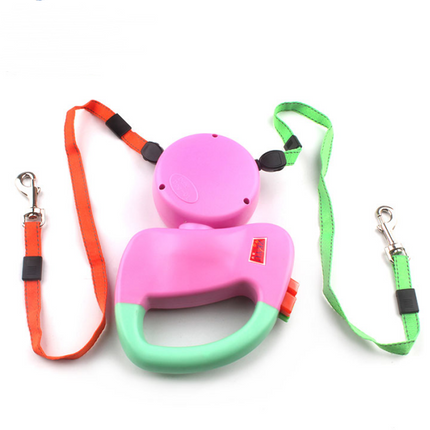 Retractable Dual Pet Dog Walking Leash