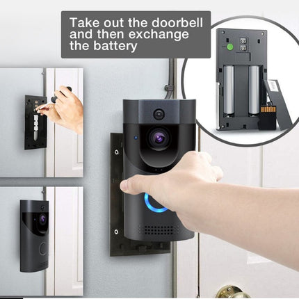 Home alarm smart wifi video doorbell wireless video intercom doorbell mobile phone remote video sea H1 program