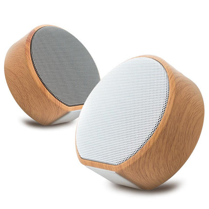 Mini Wood Bluetooth Speaker Portable Outdoor Wireless Support AUX TF