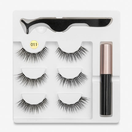 A Pair Of False Eyelashes With Magnets