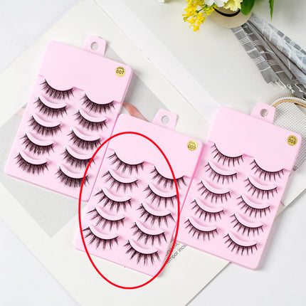 5 Pairs Manga Lashes New Arrival Anime Cosplay Natural Wispy Makeup Artificial False Eyelashes