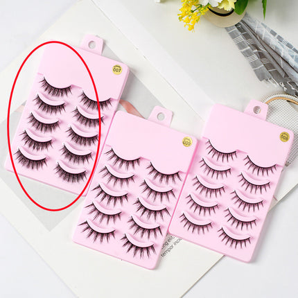 5 Pairs Manga Lashes New Arrival Anime Cosplay Natural Wispy Makeup Artificial False Eyelashes