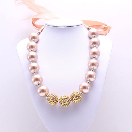 Bandage Golden Pearl Children's Necklace