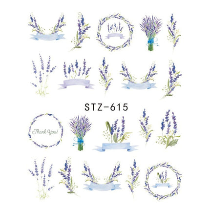 1pcs Nail Sticker Butterfly Flower Water Transfer Decal Sliders for Nail Art Decoration Tattoo Manicure Wraps Tools Tip