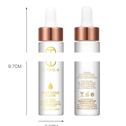 24k Rose Gold Elixir Skin Oil For Face Essential Moisturizing Face Oil Anti-aging