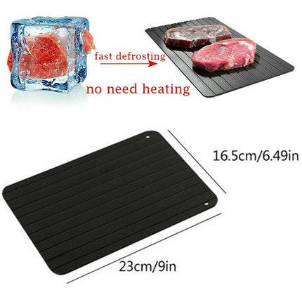 Fast Defrost Tray Fast Thaw Frozen Food Meat Fruit Quick Defrosting Plate Board Defrost Tray