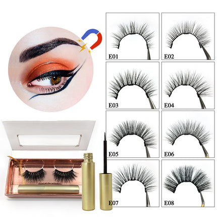 Magnetic Eyeliner magnet false eyelash three magnetization glue free