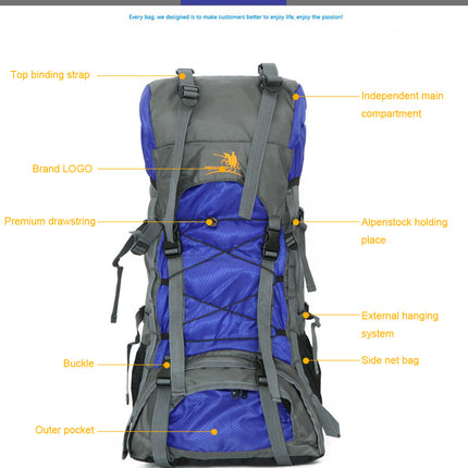 Extra Large Outdoor 60L Travel Backpack