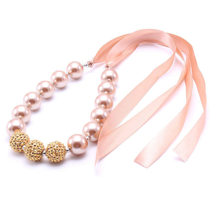 Bandage Golden Pearl Children's Necklace