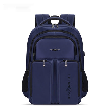 Double-layer Large Capacity Backpack Nylon Stitching