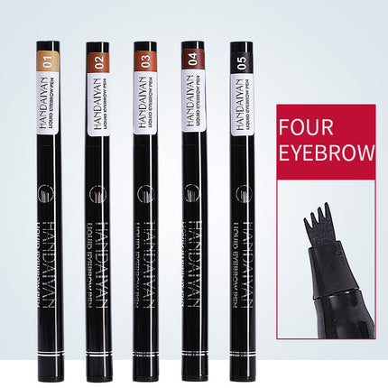 Four-head Eyebrow Pencil Liquid Eyebrow Pencil Tattoo