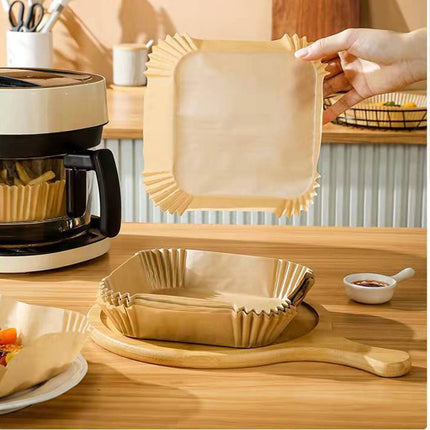 Air Fryer Disposable Paper Liners Parchment Paper Liner Non-Stick Air Fryer Paper Pads Oil Resistant