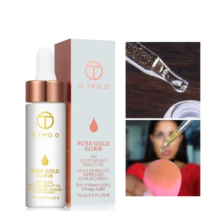 24k Rose Gold Elixir Skin Oil For Face Essential Moisturizing Face Oil Anti-aging