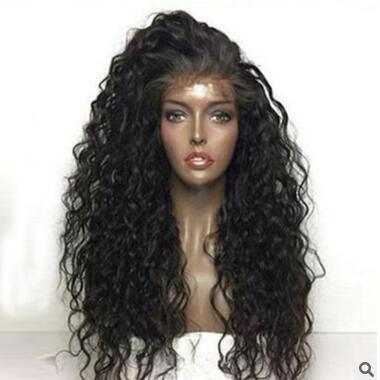 European and American fashion wig ladies front lace chemical fiber wig set