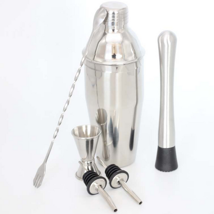 Stainless Steel Cocktail Shaker Ice Bucket Six-piece Set