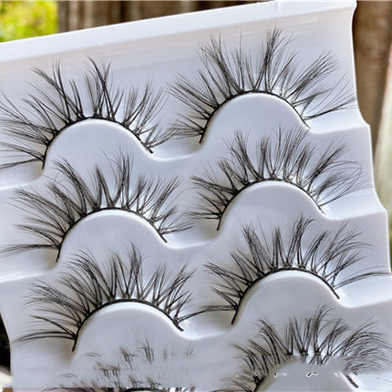 Curled Messy Cross Sparse Super Fairy Lashes