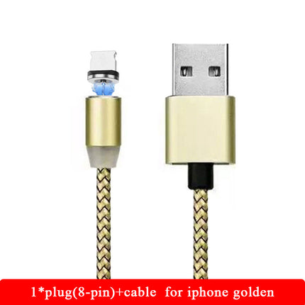 Compatible with Apple , YBD 1m magnetic LED charging cable