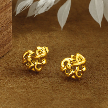 Winding Heart Stainless Steel Studs Female